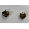 Pendentif Oeil de Tigre en forme de coeur