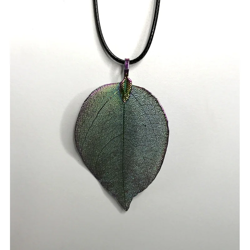 Pendentif Feuilles Arc-en-ciel