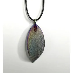 Pendentif Feuilles Arc-en-ciel