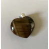 Pendentif Oeil de Tigre en forme de coeur