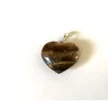 Pendentif Oeil de Tigre en forme de coeur