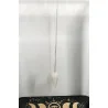 Pendule hexagonale Quartz Blanc (Neige).