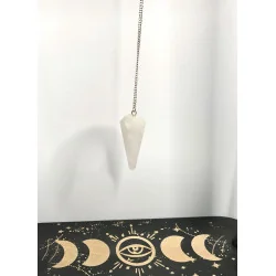 Pendule hexagonale Quartz Blanc (Neige).