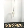 Pendule hexagonale Quartz Blanc (Neige).