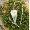 Pendule hexagonale Quartz Blanc (Neige).