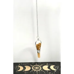 Pendule Ange Quartz jaune