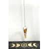 Pendule Ange Quartz jaune