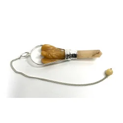 Pendule Ange Quartz jaune