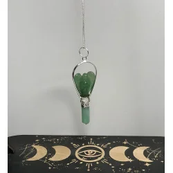 Pendule Ange Aventurine verte.