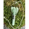 Pendule Ange Aventurine verte.
