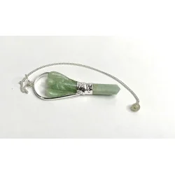 Pendule Ange Aventurine verte.