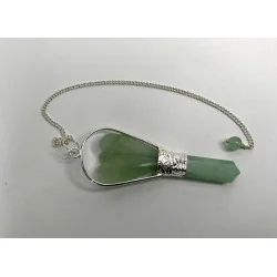 Pendule Ange Aventurine verte.