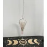 Pendule Ange Quartz rose.