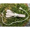 Pendule Ange Quartz rose.