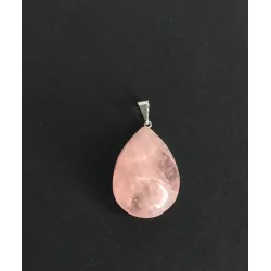 Pendentif de Quartz rose en...