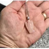 Pendentif Ange Quartz rose.