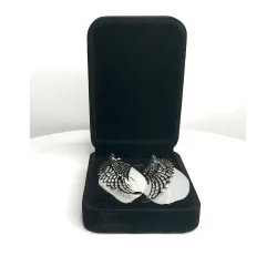 Boucles d’oreilles pendantes, Ailes d’Ange & Plumes Blanches