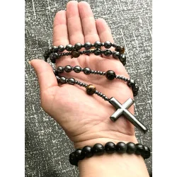 Chapelet Œil de Tigre & Hématite
