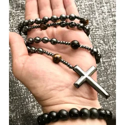 Chapelet Œil de Tigre & Hématite