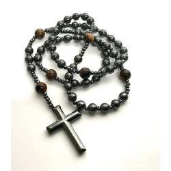 Chapelet Œil de Tigre & Hématite