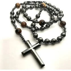 Chapelet Œil de Tigre & Hématite