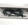 Chapelet St Benois & Lave 1cm ,Perle noire 4mm et Apatite Bleue 8 mm