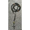 Chapelet en Obsidienne Noire & Œil de Tigre