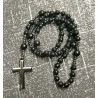 Chapelet Énergétique - Hématite & Onyx Noir Givré.