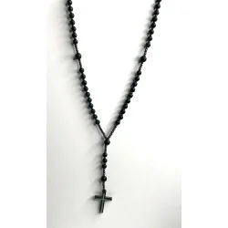 Chapelet Énergétique - Hématite & Onyx Noir Givré.