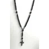 Chapelet Énergétique - Hématite & Onyx Noir Givré.