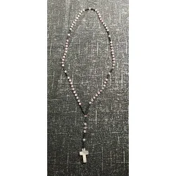 Chapelet de Douceur & Connexion – Quartz Rose & Hématite.