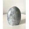 🌿 Calcite Bleue polie – Pièce unique de Madagascar.