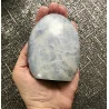 🌿 Calcite Bleue polie – Pièce unique de Madagascar.