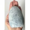 🌿 Calcite Bleue polie – Pièce unique de Madagascar.