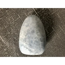 🌿 Calcite Bleue polie – Pièce unique de Madagascar.