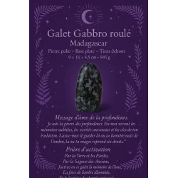 🌑 Galet Gabbro roulé – Madagascar