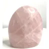 🌸 Galet de Quartz Rose de Madagascar – Base plate.