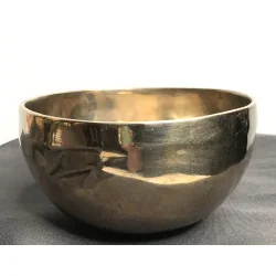 Bol chantant tibétain brillant – 13 cm – 525 g – Tradition artisanale – Avec mailloche