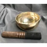 Bol chantant tibétain brillant – 13 cm – 525 g – Tradition artisanale – Avec mailloche