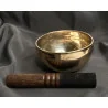 Bol chantant tibétain brillant – 13 cm – 525 g – Tradition artisanale – Avec mailloche