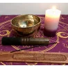 Bol chantant tibétain brillant – 13 cm – 525 g – Tradition artisanale – Avec mailloche
