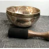 🌕 Bol Tibétain Argenté Gravé