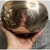 🌕 Bol Tibétain Argenté Gravé