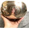 🌕 Bol Tibétain Argenté Gravé