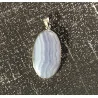 Pendentif Agate Bleue