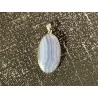 Pendentif Agate Bleue