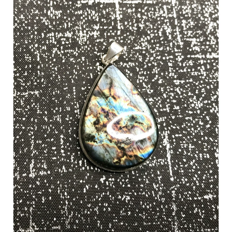 Pendentif goutte Labradorite
