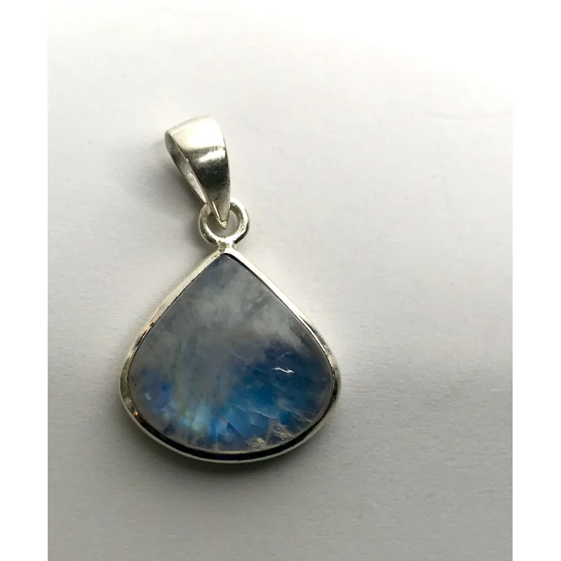 Pendentif Pierre de Lune arc-en-ciel