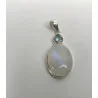 🔮 Pendentif Pierre de Lune & Topaze Bleue