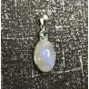 🔮 Pendentif Pierre de Lune & Topaze Bleue